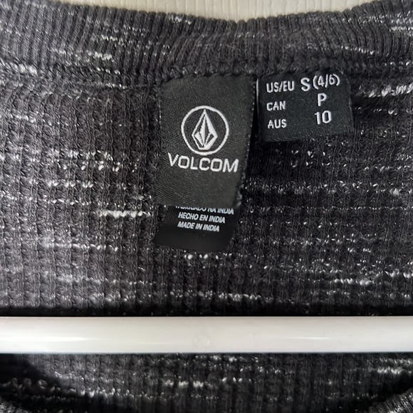 VOLCOM Women’s Waffle Knit Long-Sleeved Shirt, Size Small - Picture 2 of 8